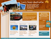 Tablet Screenshot of lucylovesaustralia.com